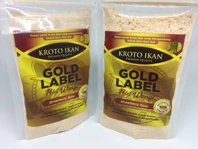 Pelet STRAWBERRY SUSU - Gold Label dr Kroto Ikan