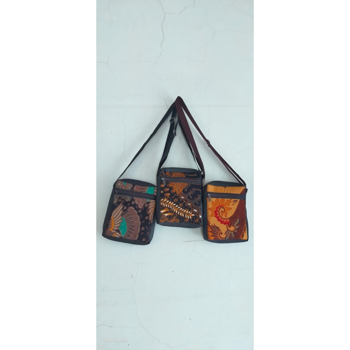 Tas Selempang Batik Full Motif Pria Wanita  / Tas Bahu Batik Corak Nusantara Bisa COD - Tas Batik Motif Corak