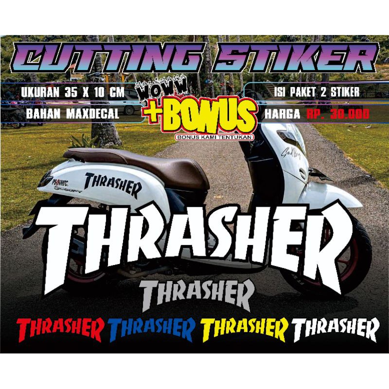 

cutting stiker logo THRASHER