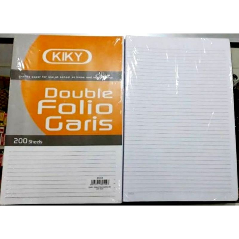

Double Folio/Folio Garis Kiky 200 lembar ( per pack )