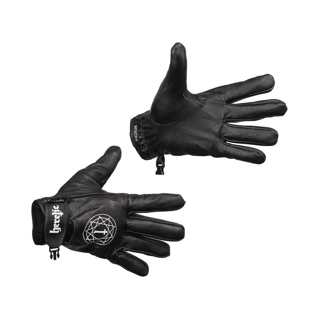 Heretic - Leather Gloves - Sarung Tangan Kulit - Baron Pentagram