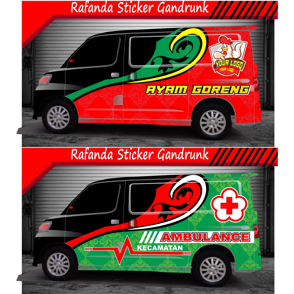 STICKER STIKER DECAL GRANDMAX, LUXIO AVANZA DLL