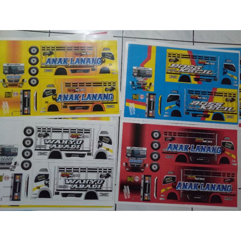 

STICKER MINIATUR TRUCK OLENG