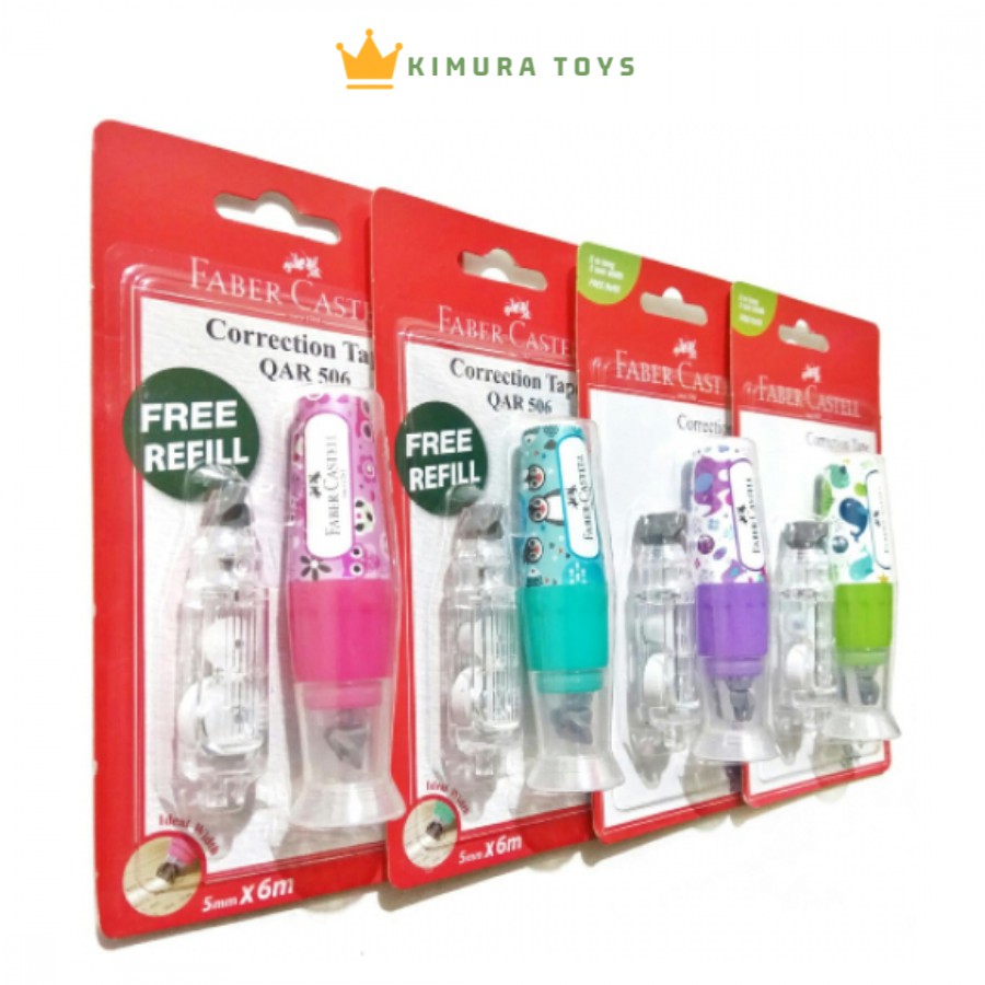 

Penghapus Faber Castell Correction Tape QAR-506 FREE REFILL TIPE-X