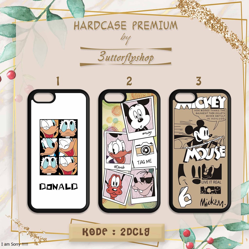 [HARDCASE] Donald Mickey Mouse case Oppo Vivo Realme Redmi Xiaomi Sams