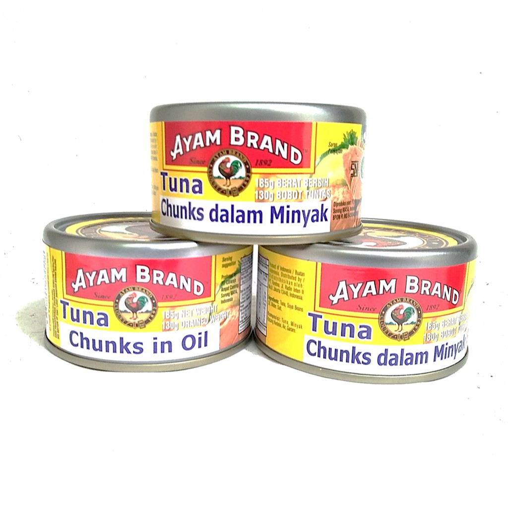 

Ayam Brand Tuna Chunks in Oil 160gr x 3 kaleng PAKET EKONOMIS