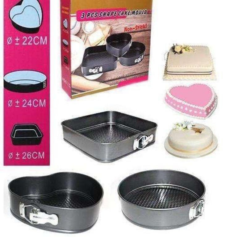 3 PCS CAKE MOULD / CETAKAN KUE