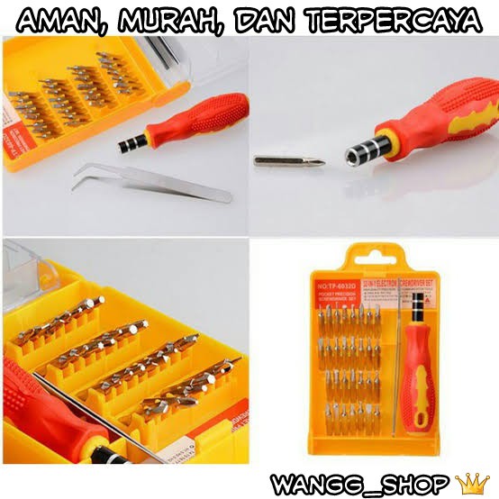 OBENG SET LENGKAP 32 IN 1 / SCREWDRIVER 32 IN 1 COMPLETE SET TOOLKIT