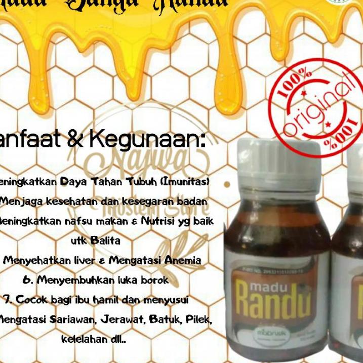 

Instan.. Madu Murni Asli Bunga Randu Mabruuk 1 Kg,500 gram,360gram