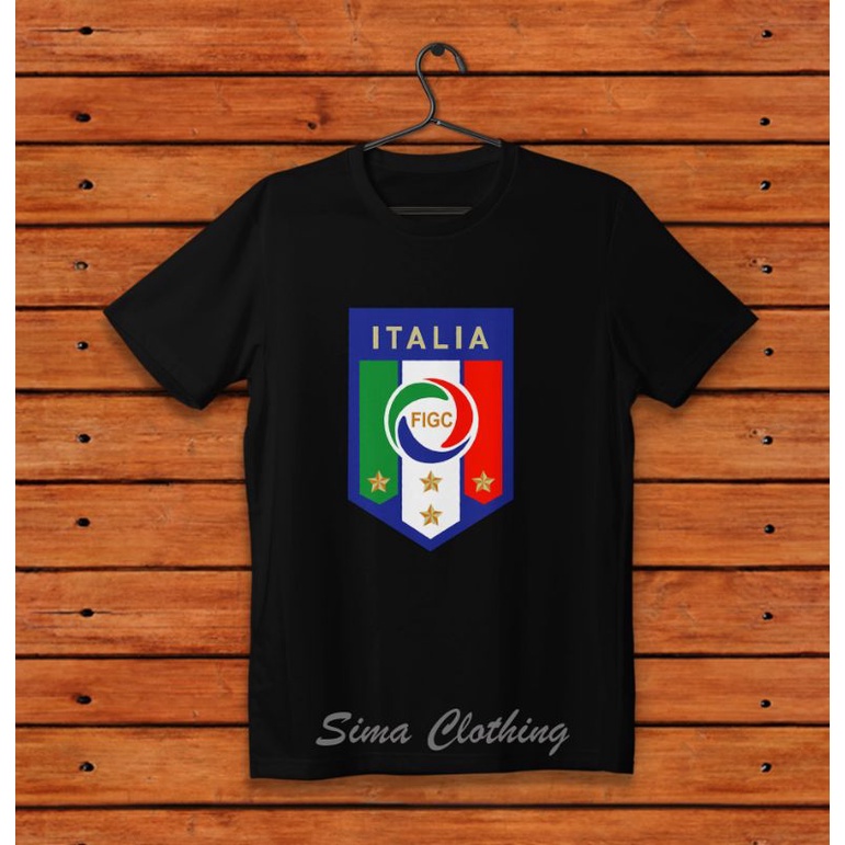 Kaos Logo Timnas Italia Katun Combed 30s Distro