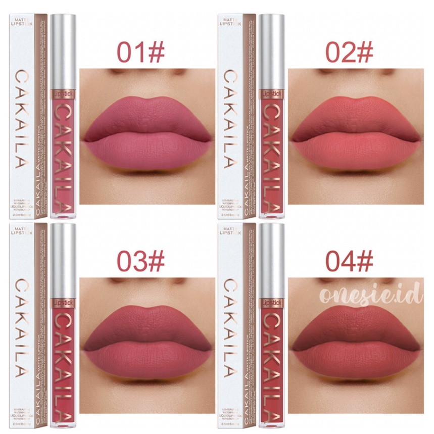 CAKAILA Lipstik 18 Warna Matte Lipstick Liquid Waterproof Cmaadu Long Lasting XX019