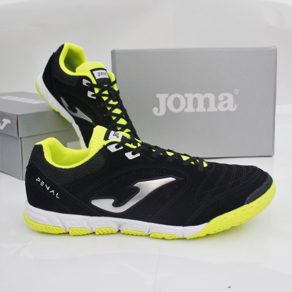 SEPATU FUTSAL JOMA PENALTI 2001 IN - Black lemon (100% ORIGINAL)
