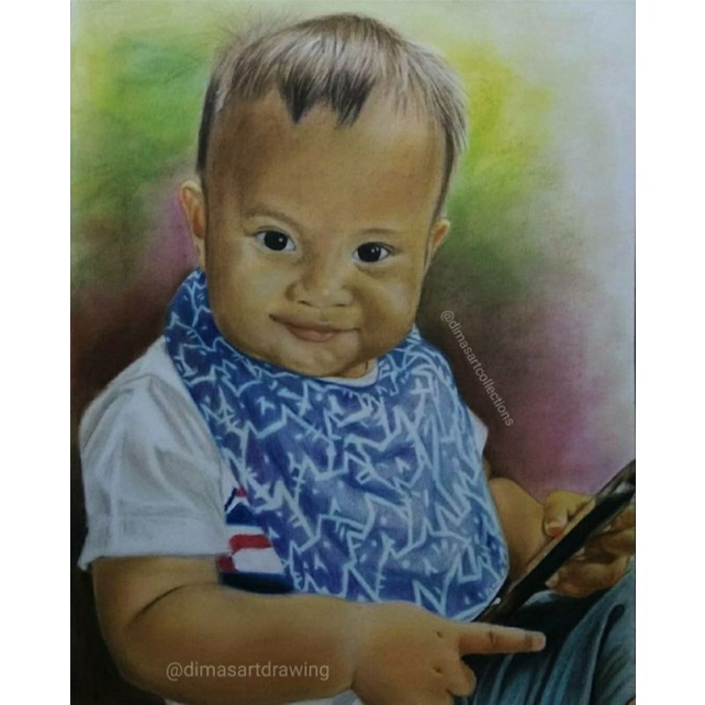 

Lukis Wajah Pensil Warna, A4(21x30cm)