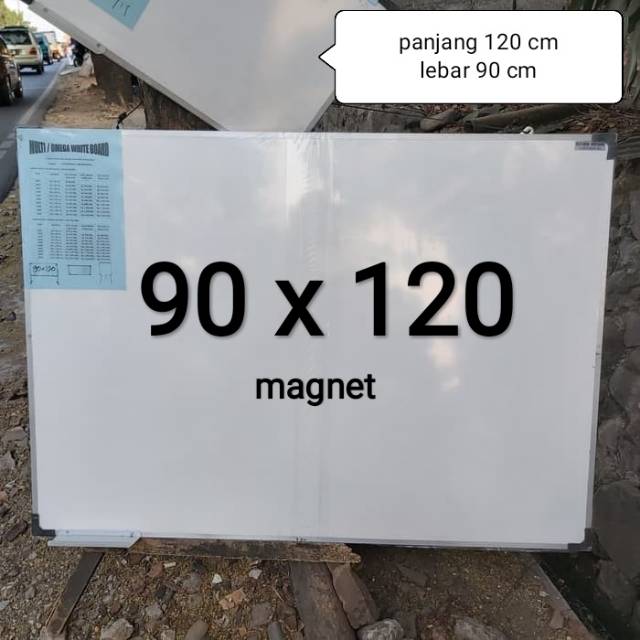 

Papan tulis 90 x 120 cm Whiteboard 120 x 90 cm