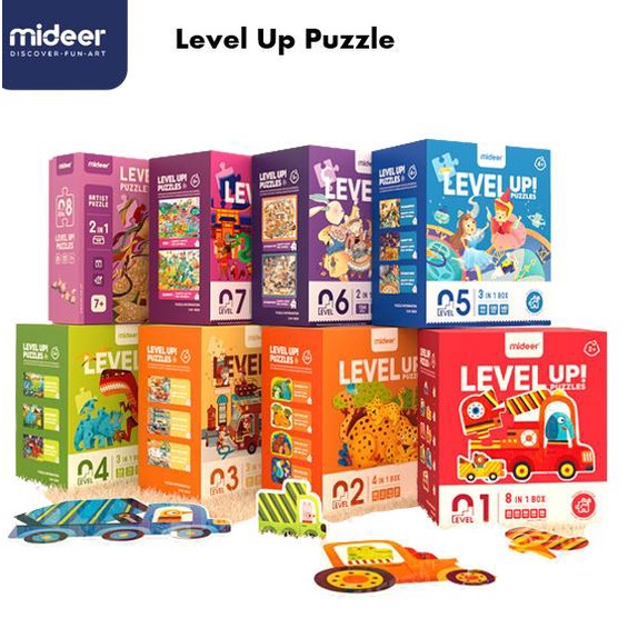 Mideer Artist Level Up Puzzle Level 4 - Mainan Edukasi Anak