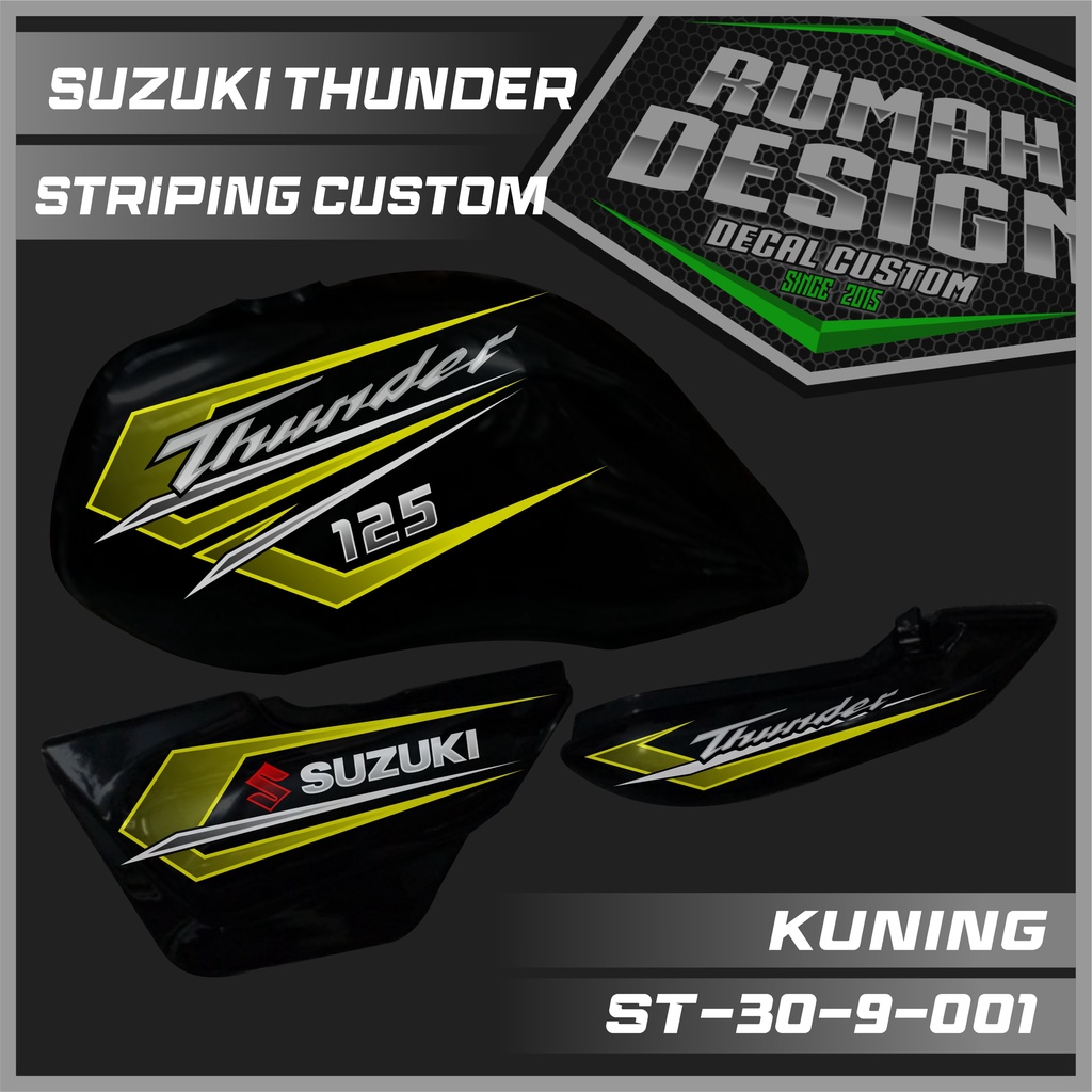 DECAL STICKER STRIPING SUZUKI THUNDER 125 CUSTOM 09