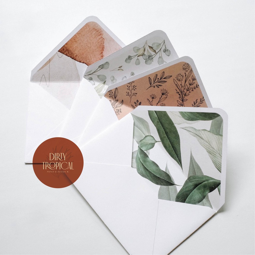 

Amplop A6, Undangan, Amplop Vintage, Envelope Liner, Wedding Envelope
