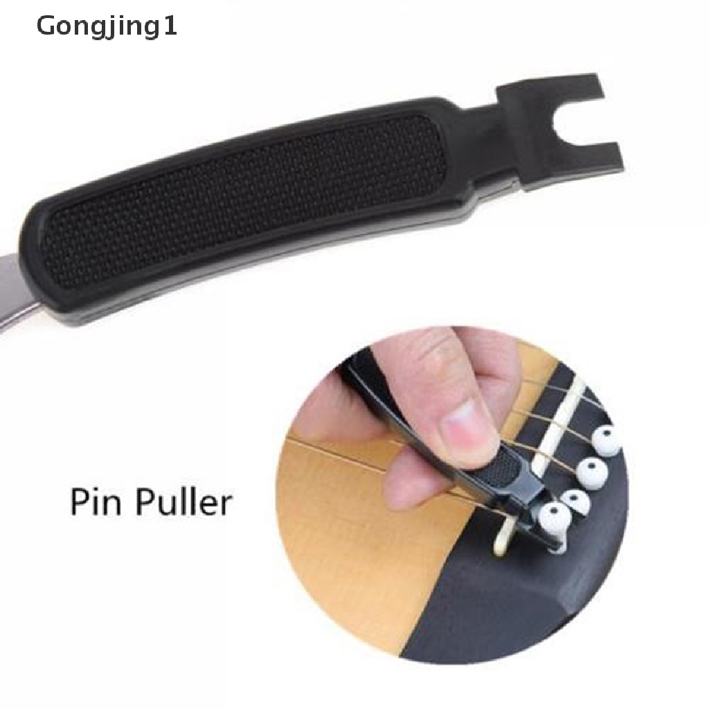 Gongjing1 3 in 1 Alat Pemutar Senar + Cutter + Pin Penarik Untuk Gitar Banjo Mandolin