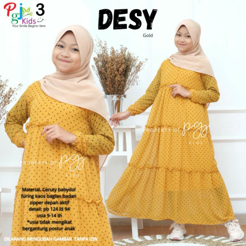 GAMIS ANAK CERUTY POLKADOT