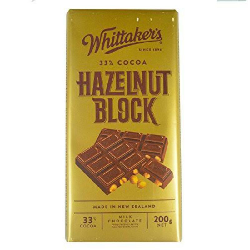 

Whittaker's 33% Cocoa Hazelnut Block 200gr