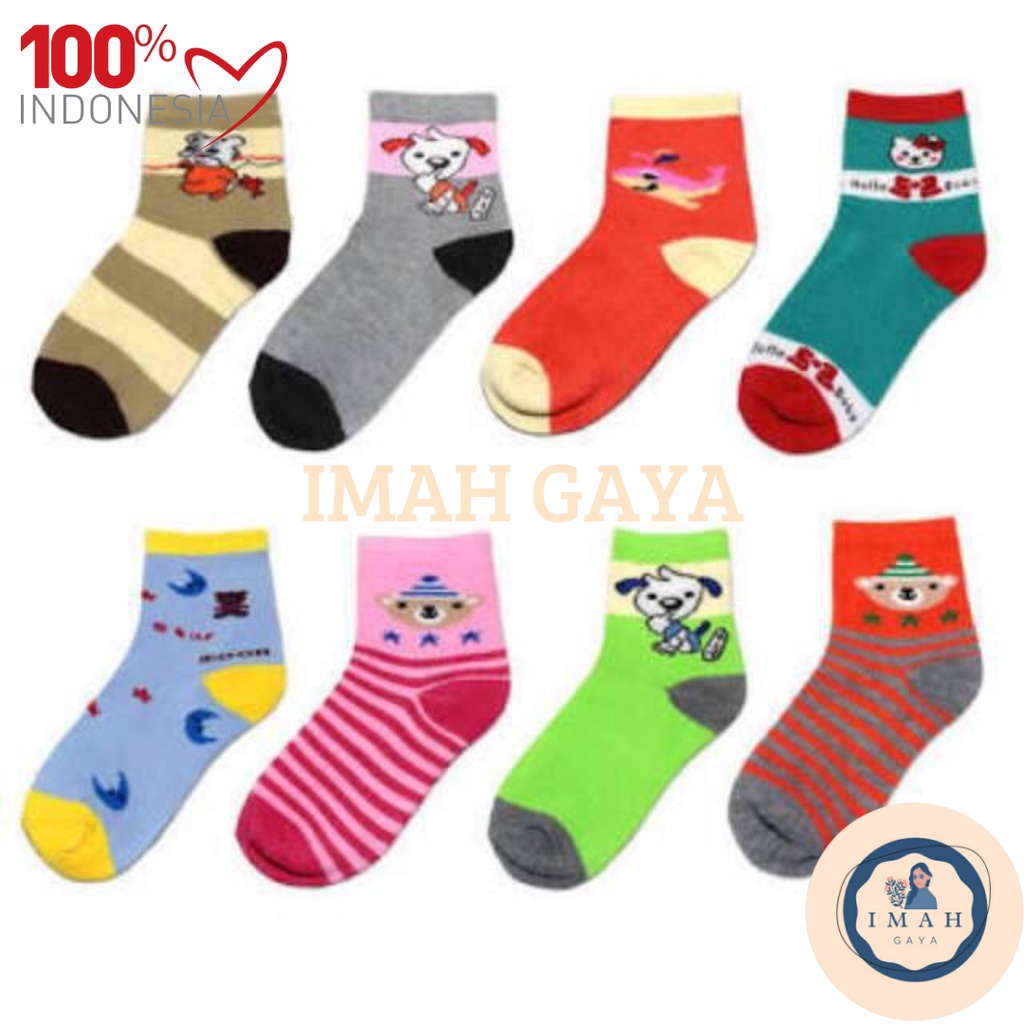 KAOS KAKI ANAK TK DAN SD 4 - 7 TAHUN KAOS KAKI ANAK MURAH