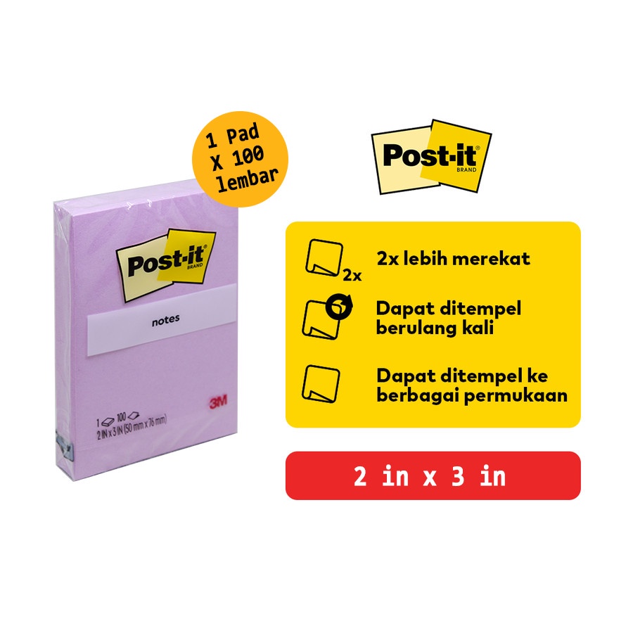 

Post it 3m Sticky Notes Memo tempel Millennial Pink 656-1MP 50 X 76 MM