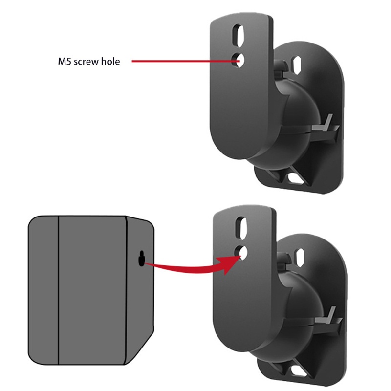 Btsg Bracket Dinding Holder Speaker Satelit 180 Derajat Mudah Dipasang