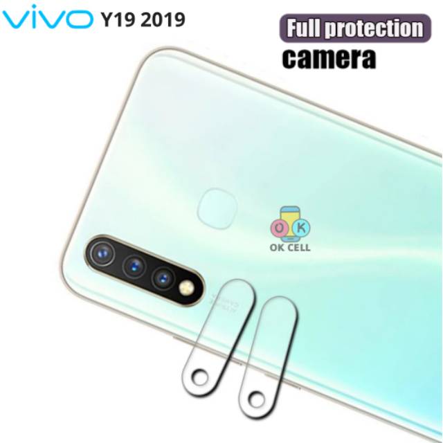 Pelindung Kamera Belakang VIVO Y19 2019 Tempered Glass Camera Anti Gores Kaca Kamera Lens Premium