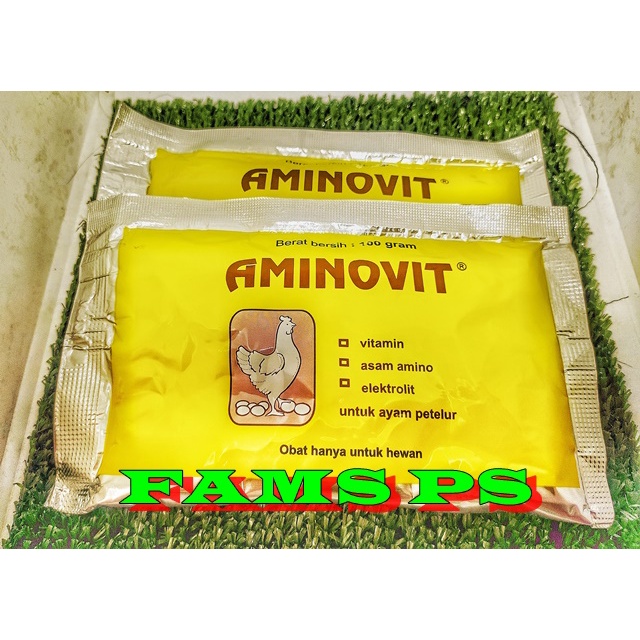AMINOVIT 100 GRAM ( vitamin asam amino) untuk ayam