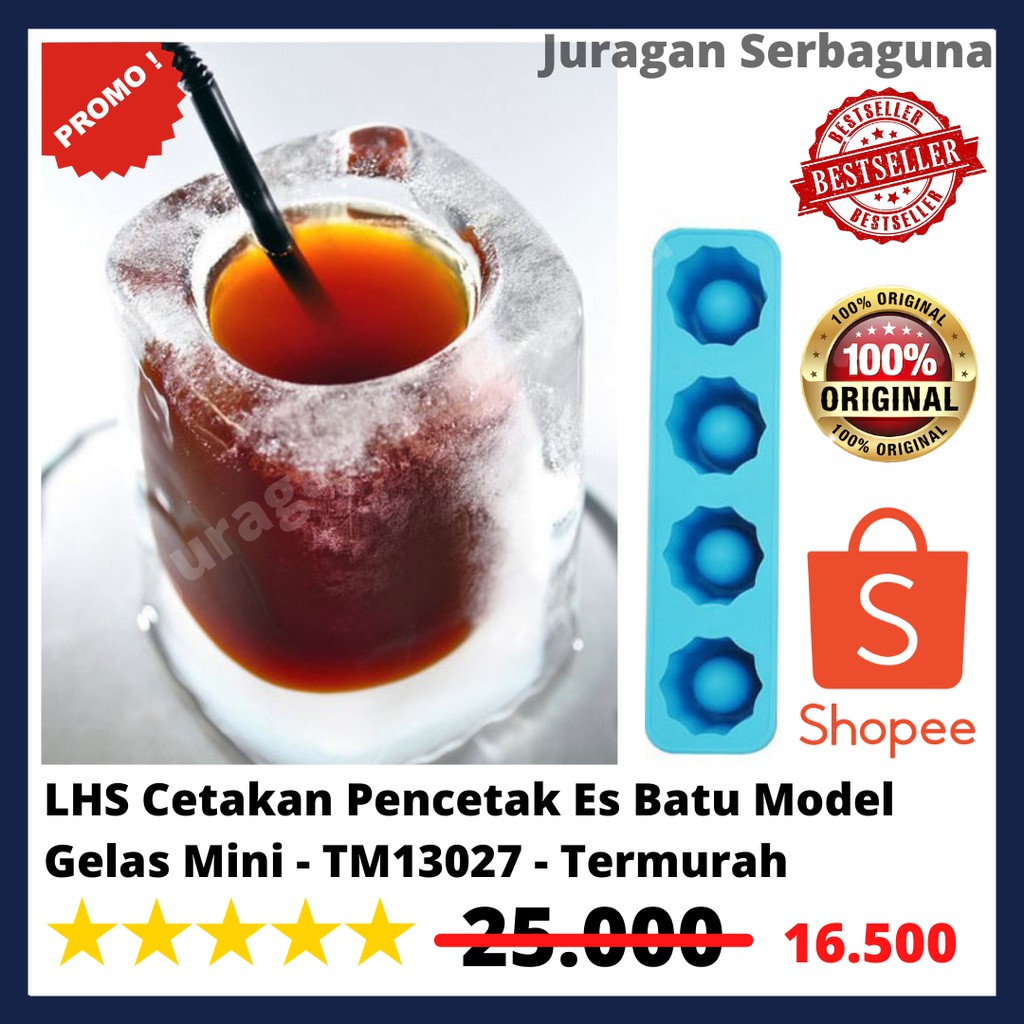 LHS Cetakan Pencetak Es Batu Model Gelas Mini - TM13027 - Termurah