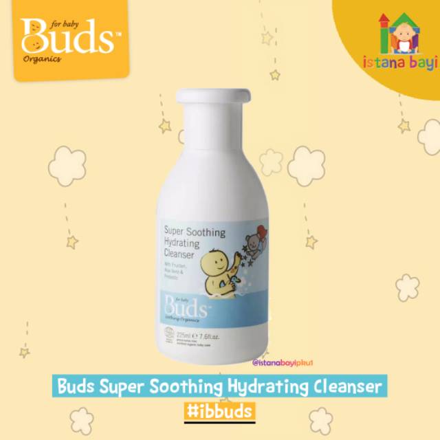 Buds Super Soothing hydrating Cleanser 225 ml/Sabun bayi kulit sensitif