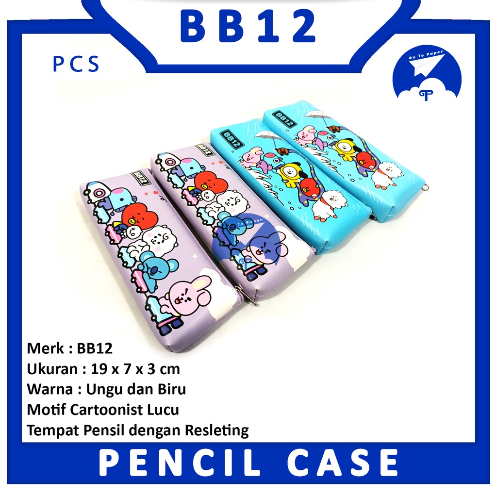 

BB12 Tempat Pensil Zipper Motif Kartun Lucu - Pcs