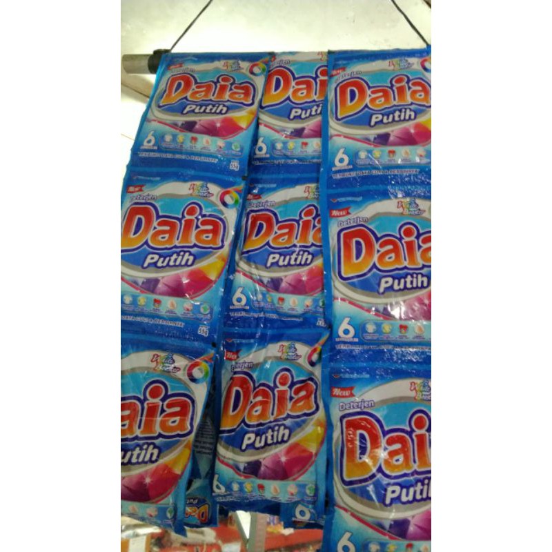 Daia putih detergent sachet/renceng