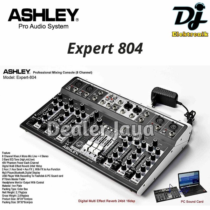 Mixer Analog Ashley EXPERT 804 / EXPERT-804 / EXPERT804 - 8 channel