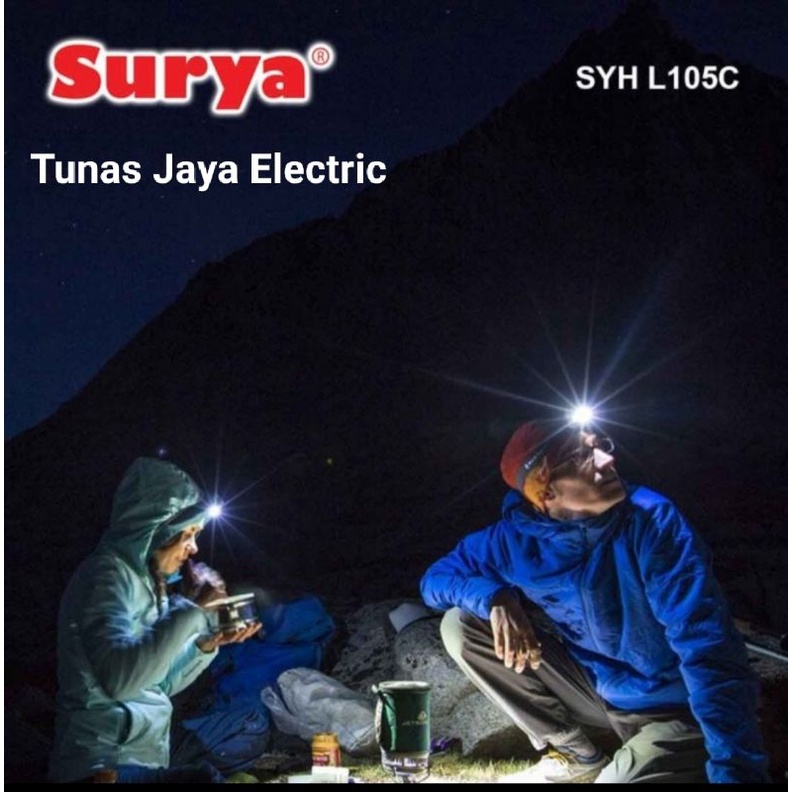 Senter Kepala LED dengan Sensor Gerak L-105C SURYA