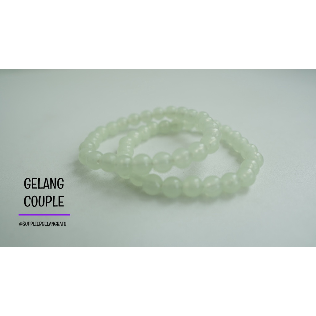 gelang FOSFOR GLOW IN THE DARK pasangan distance bracelet couple akik