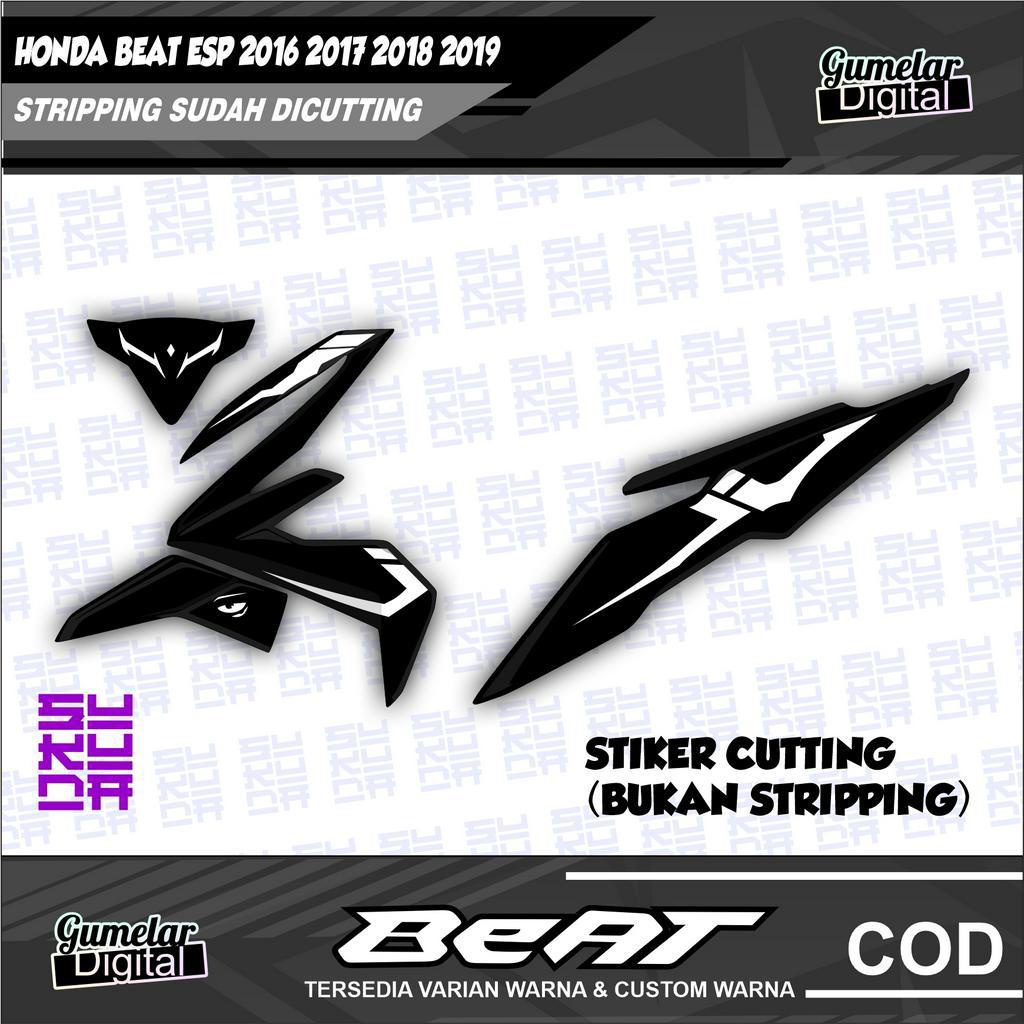 STIKER CUTTING HONDA BEAT ESP SUKUNA 2016 2017 2018 2019 TINGGAL TEMPEL 015