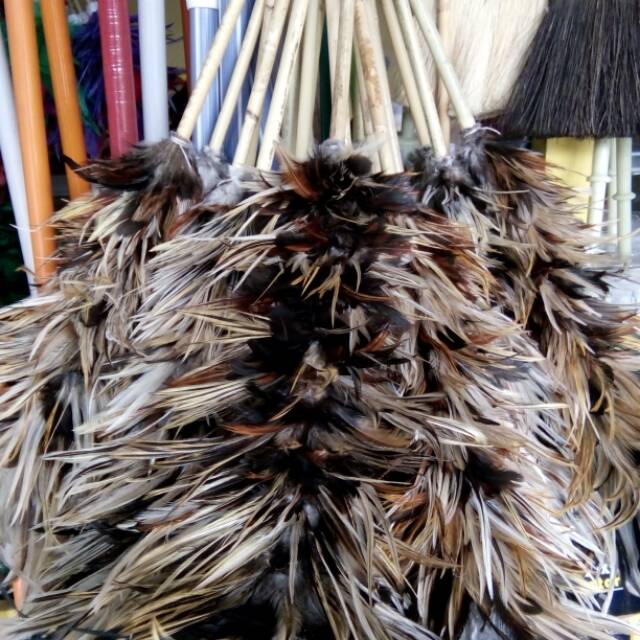 Kemoceng bulu ayam lancur panjang kemoceng 55cm