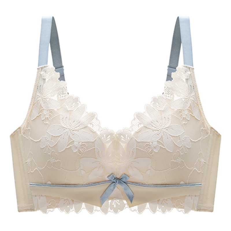 Sexy lace Women Bra Cup Tipis Push UP Tanpa Kawat Bra yang Dapat Disesuaikan