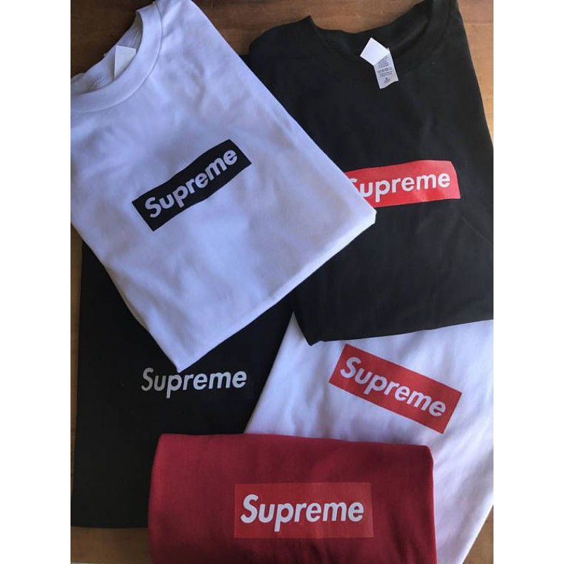 Kaos Fashion pria cowok wanita cewek distro oblong polos lengan pendek supreme kaos supreme premium