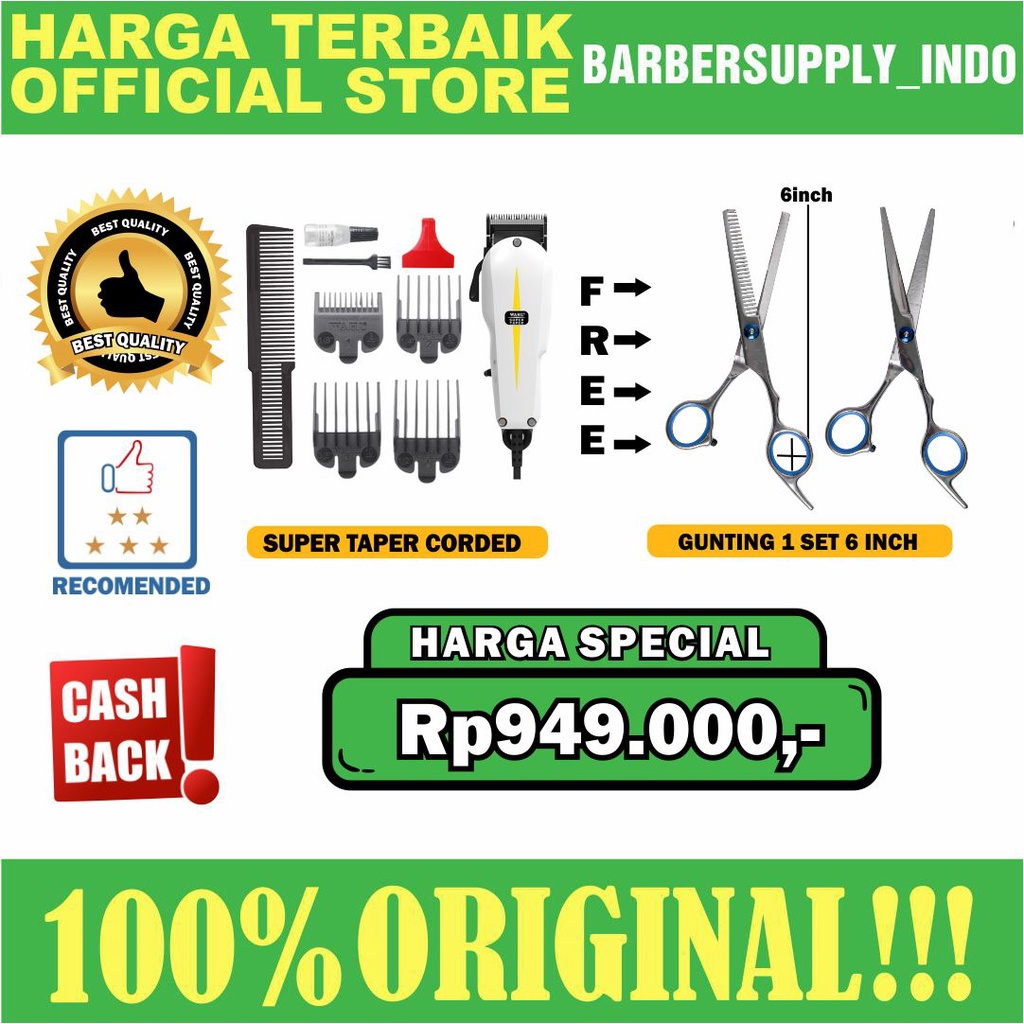 Wahl Super Taper Kabel Komplit ORIGINAL Alat Cukur Garansi Resmi