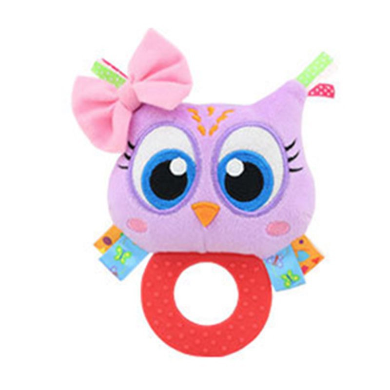 Rattle Teether Kepala Hewan Happy Monkey Mainan Bayi