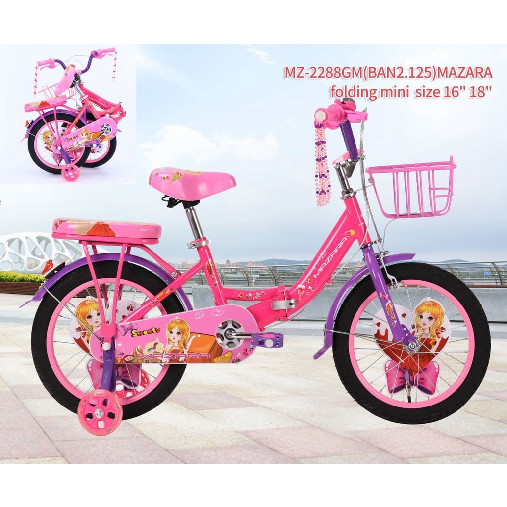 SEPEDA MINI LIPAT 16" MAZARA MZ-2288 GM