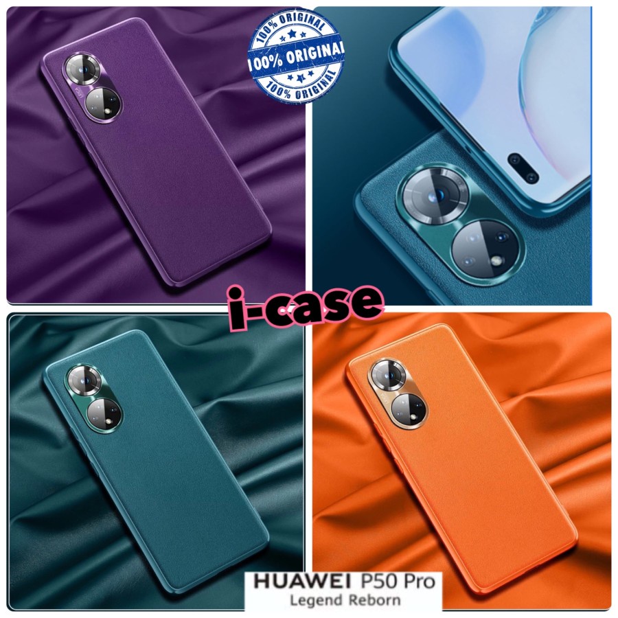 Vegan Leather Case Huawei P50 Pro Soft Case casing cover P 50,P50pro