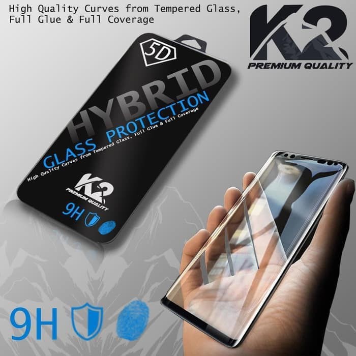 [TEMPERED GLASS 5D] warna K2 PREMIUM QUALITY for SAMSUNG