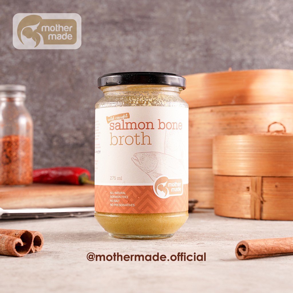 

Wild Caught Salmon Bonebroth (275 ml) - Kemasan Jar Kaca