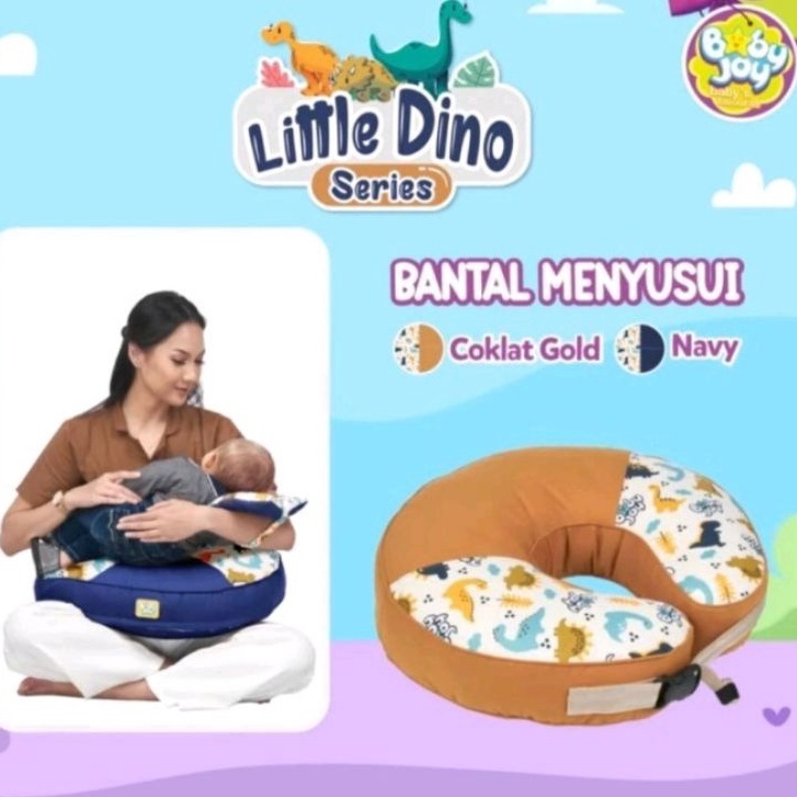 Baby Joy Nursing Pillow Bantal Menyusui ( Dengan Gasper / Pelindung ) + Free Bantal Lengan Peang Little Dino Series - BJB 2003