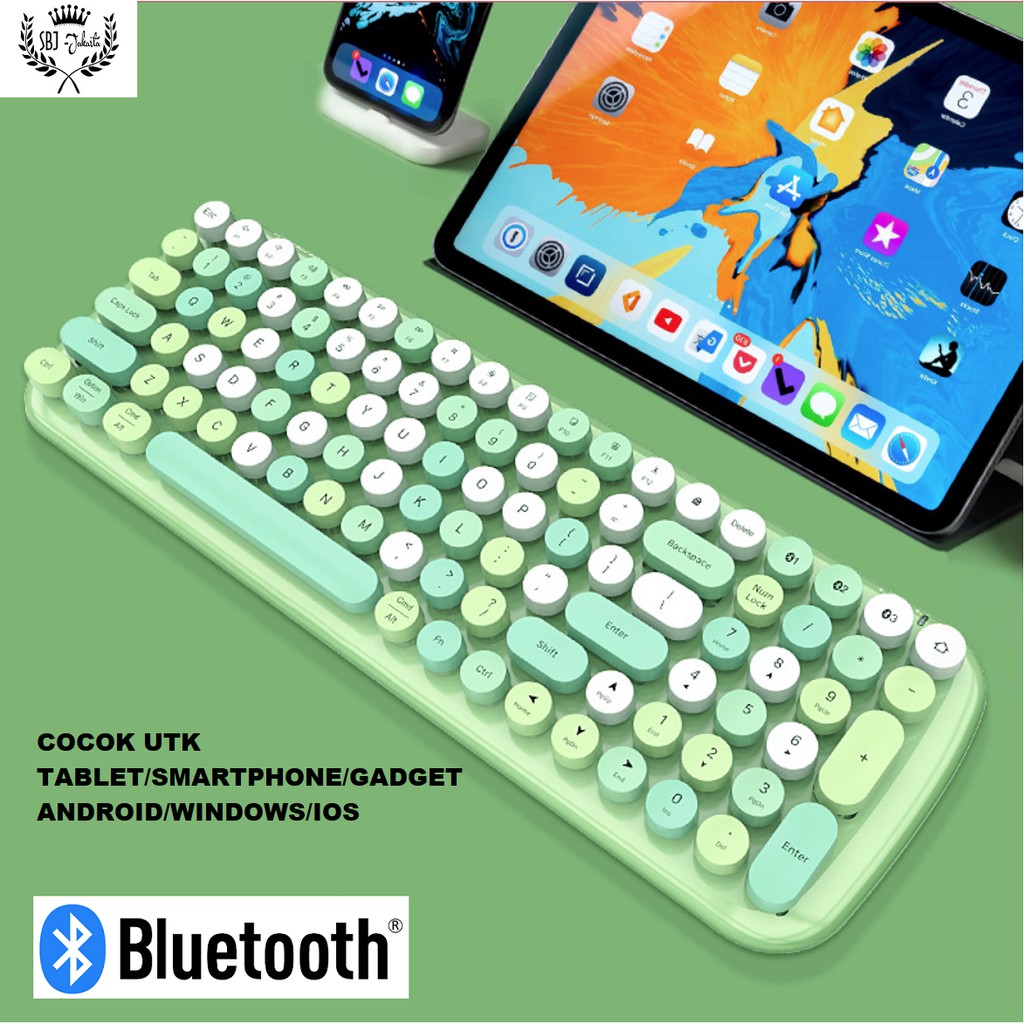 Mofii Keyboard BLUETOOTH Premium model Retro Wireless Colorful SBJ CANDY-BT