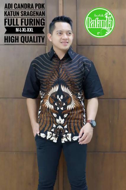 Kemeja Batik/Hem Batik Lengan Panjang / Lengan Pendek ADI CANDRA