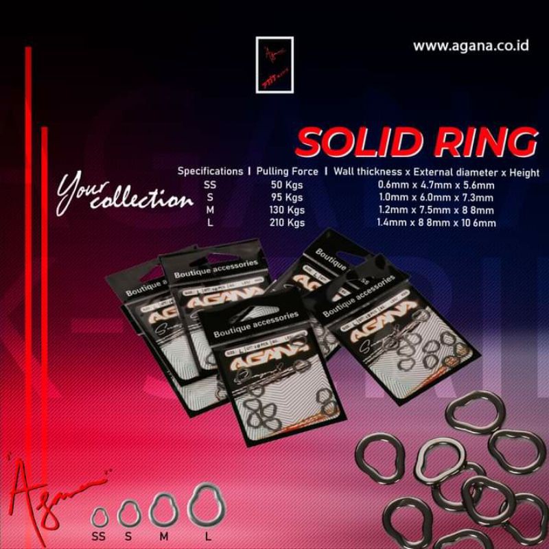 SOLID Ring Stenlis AGANA Xs S M L